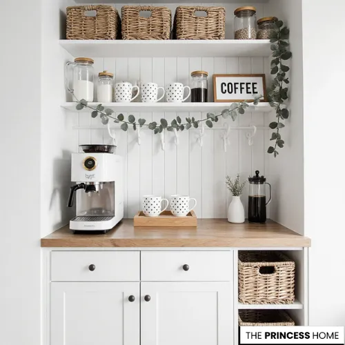 Organized Scandinavian Coffee Nook