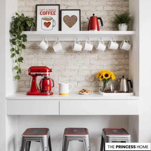 Red Modern Coffee & Baking Nook