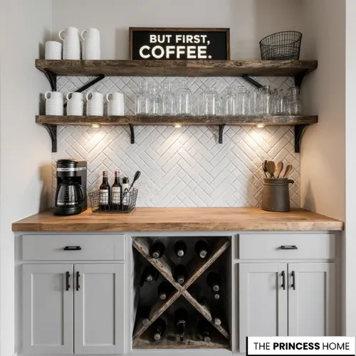 Stylish Home Coffee Bar Inspiration