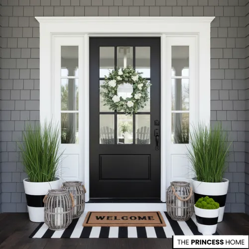 Chic Coastal Farmhouse Entryway
