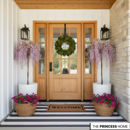 Entryway with Stunning Wisteria