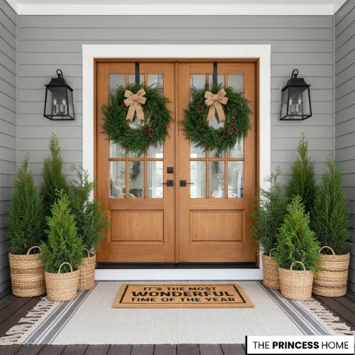 Festive Holiday Entryway 
