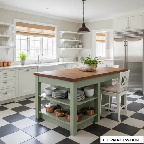 Cheerful Checkerboard Kitchen 