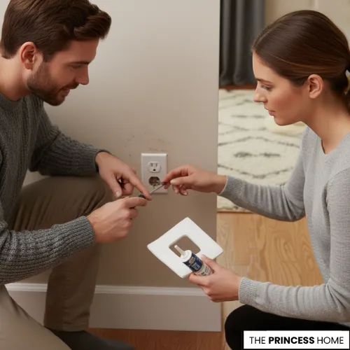 Seal Gaps Around Electrical Outlets