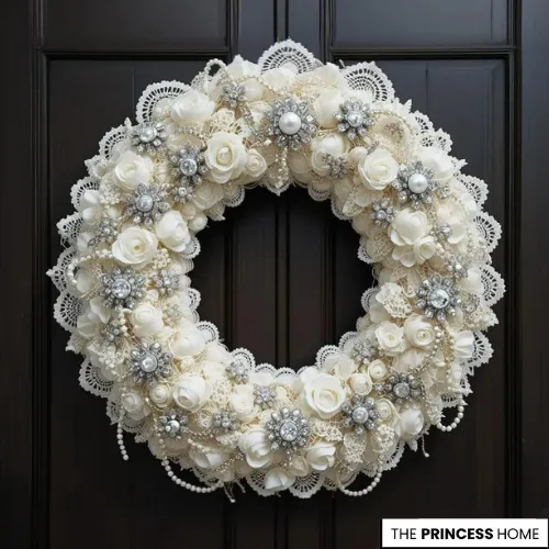 Antique Doily Wreath