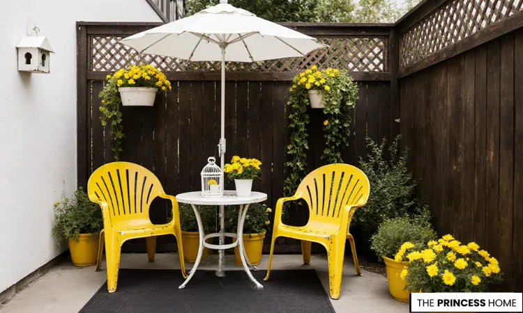 Bold Yellow Patio Decor