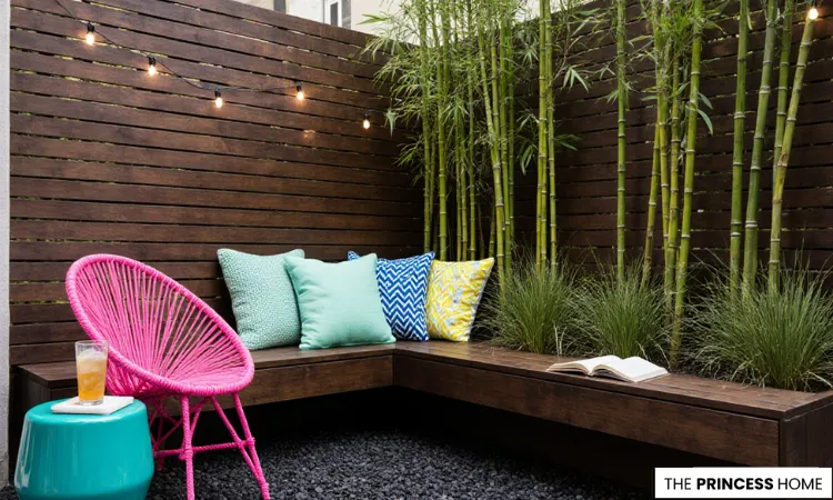Colorful Small Space Patio