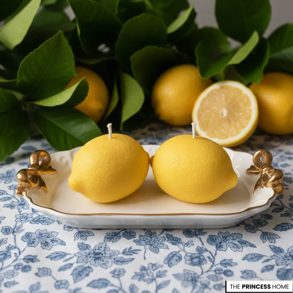  DIY Lemon Candles