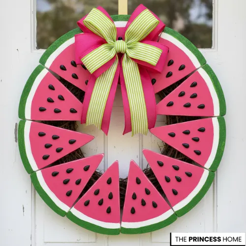 DIY Watermelon Wreath