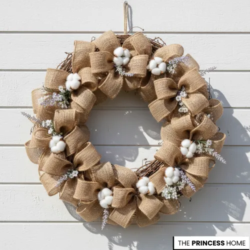 Farmhouse Burlap Wreath