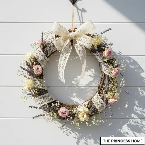 Lace & Lavender Wreath