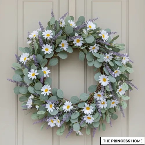  Lavender & white daisies