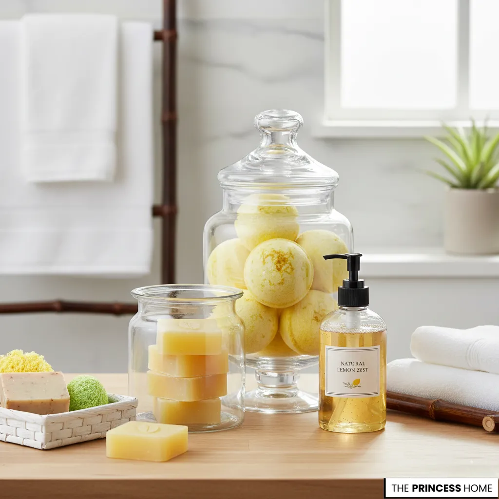 Lemon Bath Decor