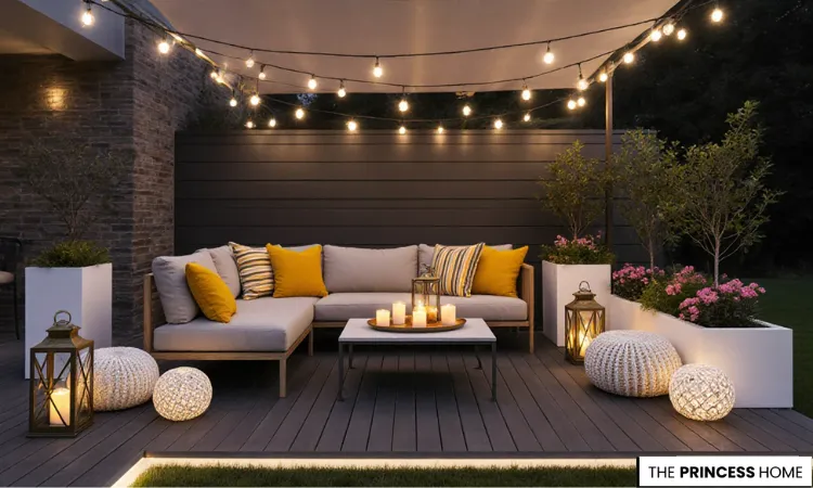  Modern Patio with Warm Glow