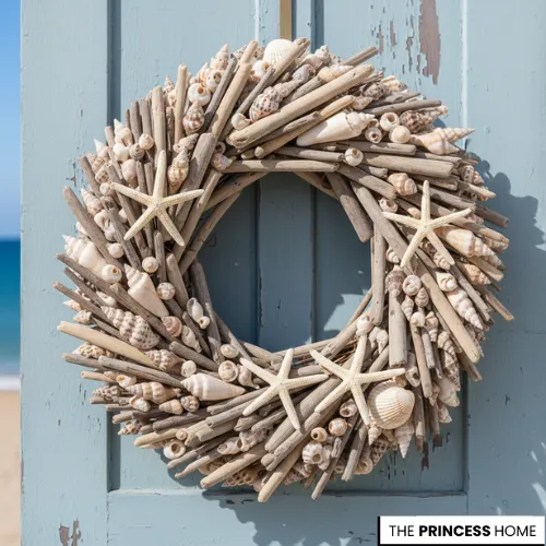 Seashell & Driftwood Wreath