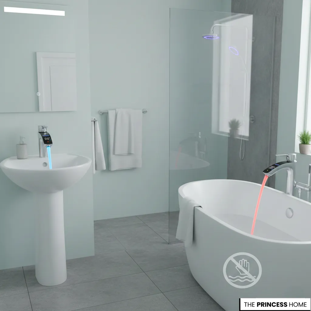  Faucets with Color Indicators