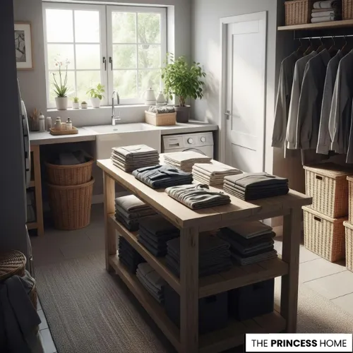 Fold & Sort in Laundry Room