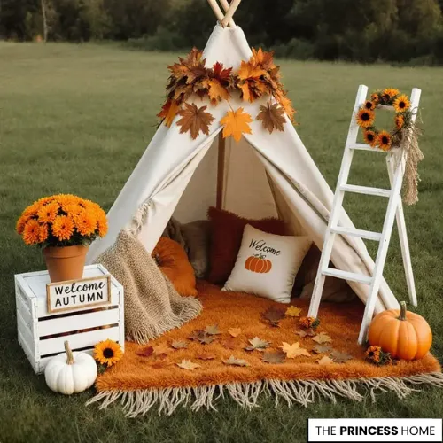 Charming Autumn Teepee Nook