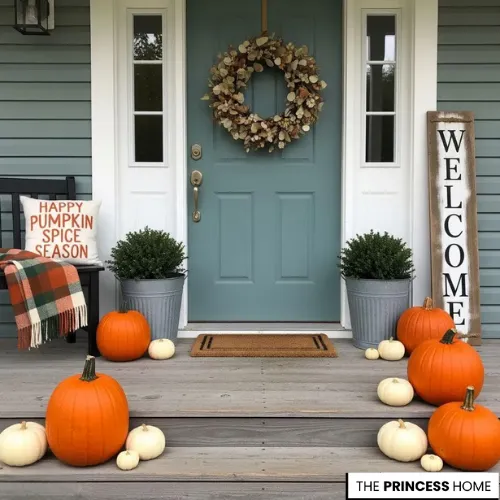 Charming Fall Front Porch