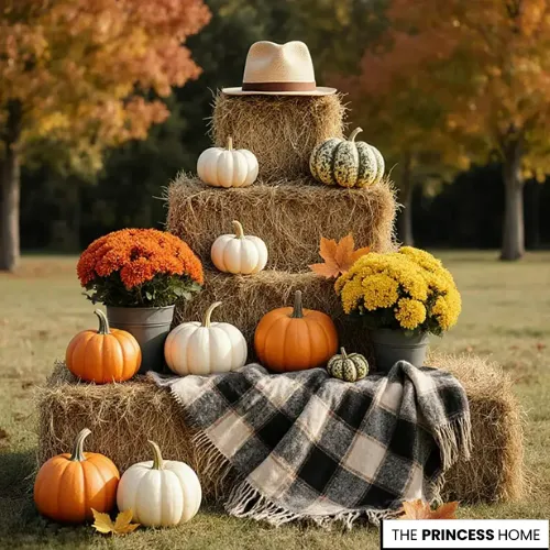 Charming Outdoor Autumn Display