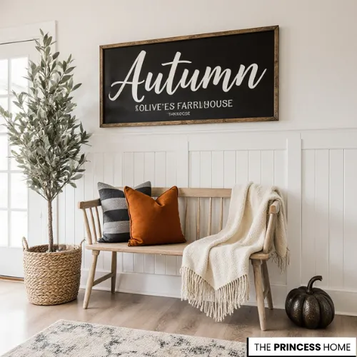 Chic Farmhouse Autumn Nook