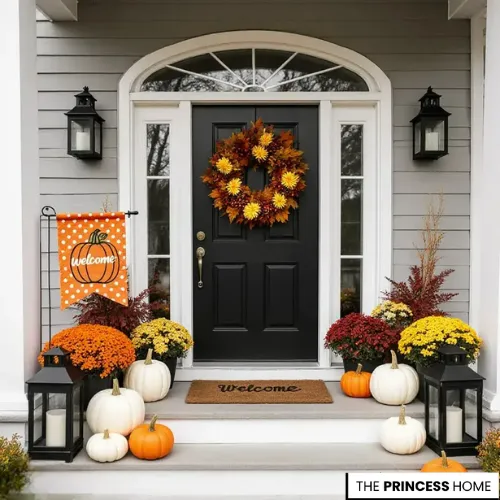 Classic Fall Front Door Decor