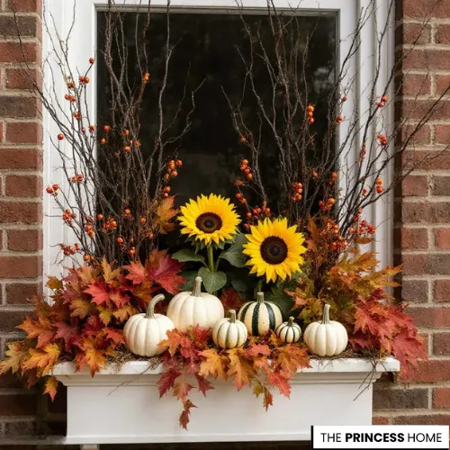 Cozy Autumn Window Box