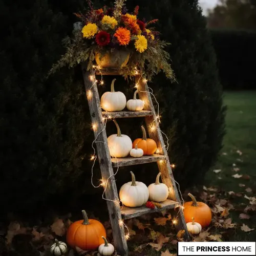 Creative Autumn Ladder Display