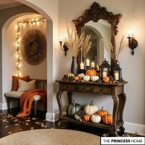 Elegant Fall Entryway Decor