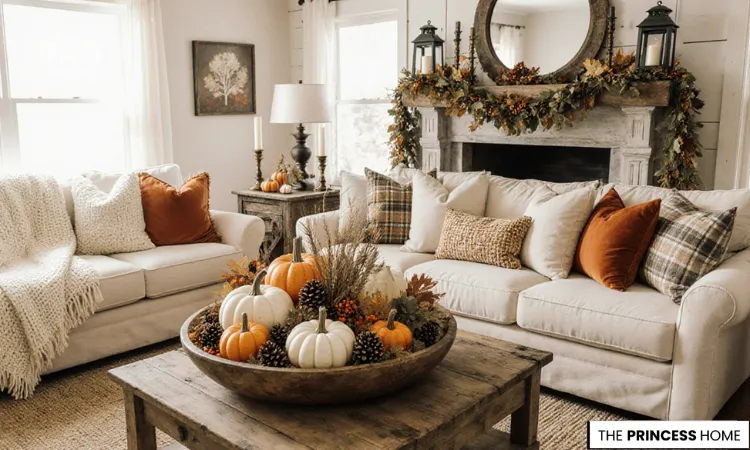 Elegant Farmhouse Fall Living Room
