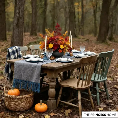 Enchanting Woodland Dining Scene