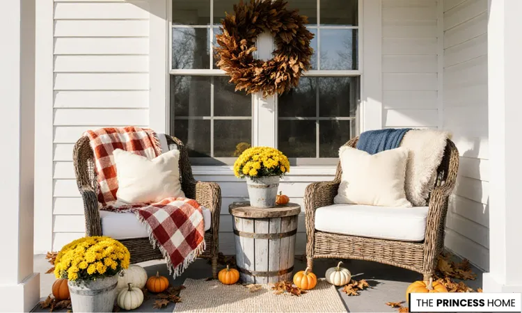 Fall Porch with Cozy Seating
