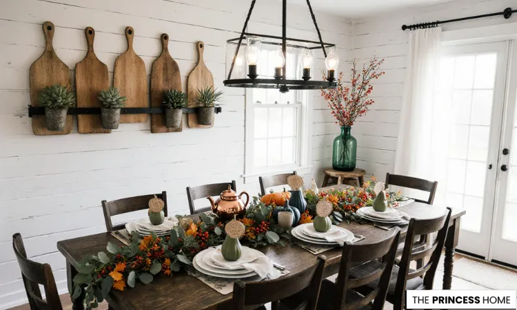 Inviting Dining Room with Fall Table
