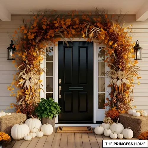Lush & Rustic Fall Porch Decor