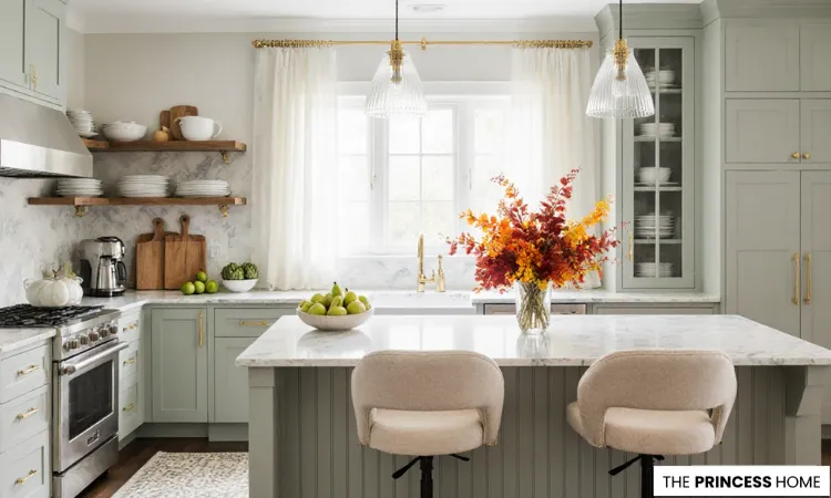 Modern Rustic Kitchen with Fall Decor