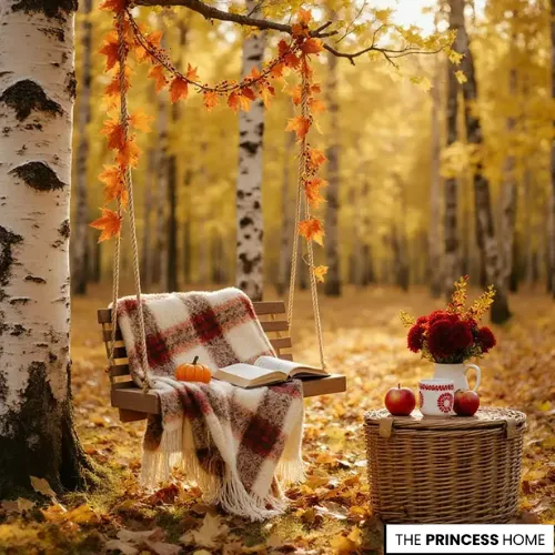 Peaceful Autumn Reading Nook