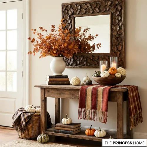 Rich &Textured Rustic Fall Entryway
