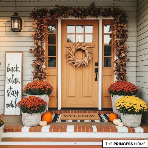 Rustic Autumn Porch Decor