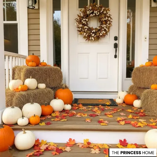 Rustic Farmhouse Fall Porch