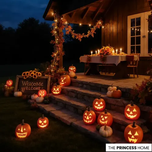 Spooky & Warm Halloween Porch
