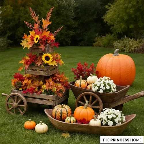 Vibrant Fall Garden Display