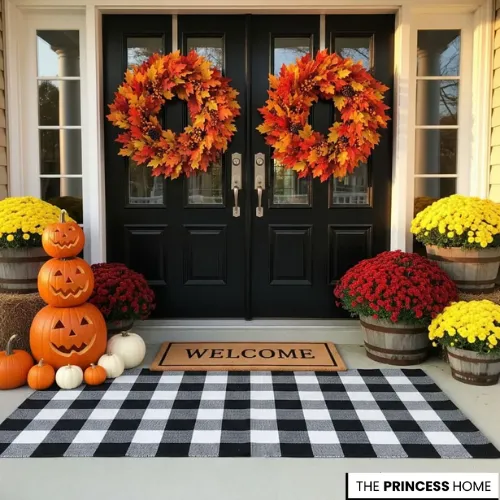 Vibrant Fall & Halloween Porch