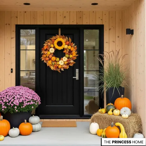 Vibrant & Modern Fall Porch