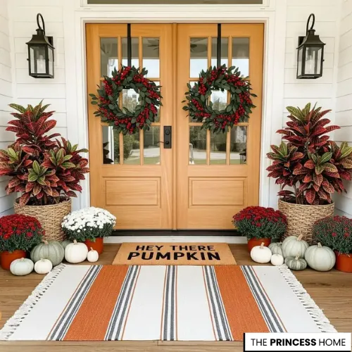 Welcoming Fall Seasonal Porch
