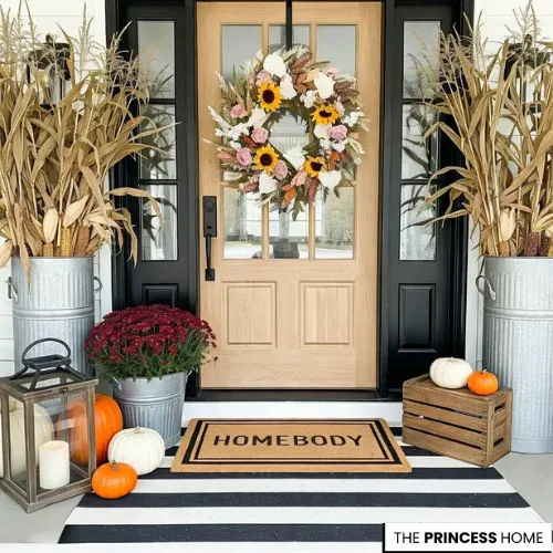 Cozy Autumn Farmhouse Porch