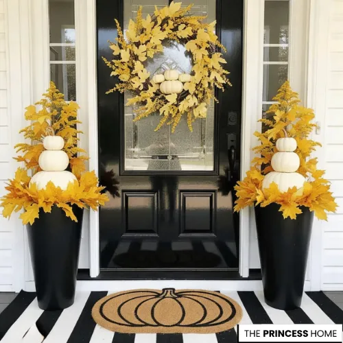 A Modern & Minimalist Fall Porch