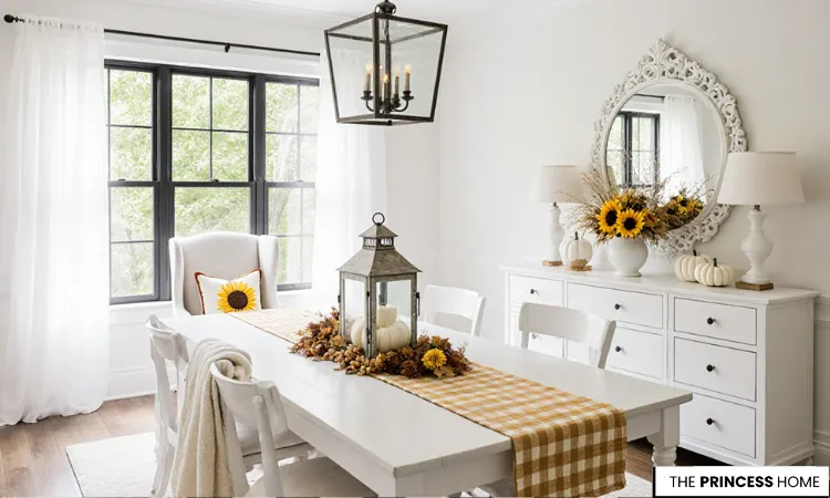 Bright Farmhouse Fall Dining Room