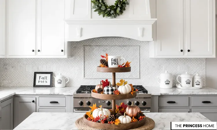 Charming Farmhouse Kitchen Fall Decor