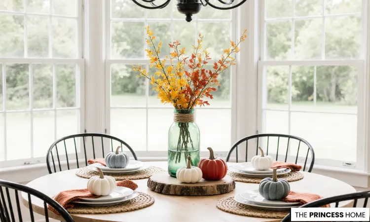 Cheerful Farmhouse Fall Dining Decor