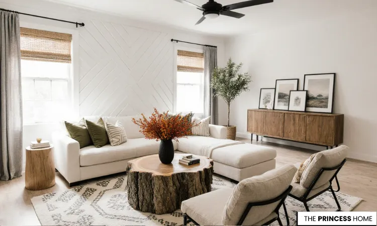 Chic Fall Modern Living Room
